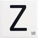 Carrelage scrabble lettre Z 10 x 10 cm - LE0804026