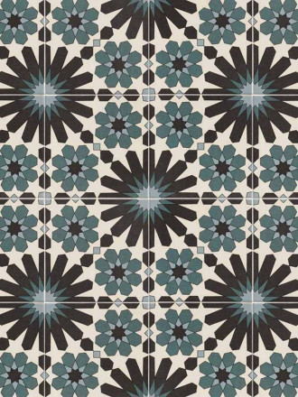 Azulejos Zellij-Stil mit geometrischen Mustern 20 × 20 cm - ZE0114001