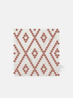 Carrelage nid d'abeille motif vintage - NO20010088