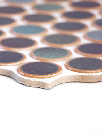 NO20010274 - Carrelage Pastille Bleu Vert