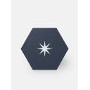 Carrelage hexagonal Etoile Bleue Nuit