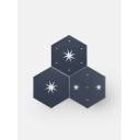 Carrelage hexagonal Etoile Bleue Nuit