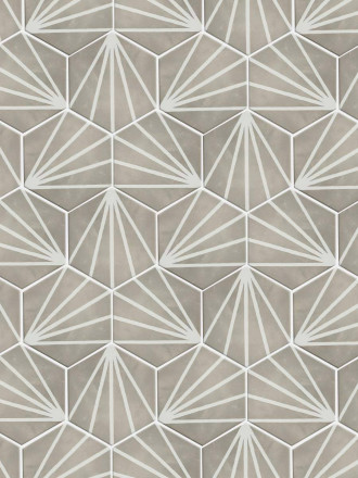 Carrelage Hexagone Ciment Vintage Gris ME9507003