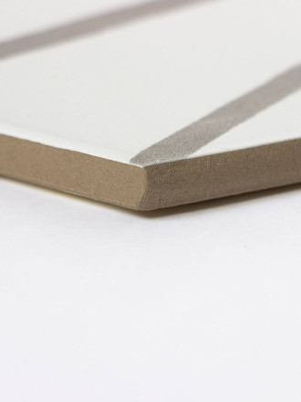 Carrelage Mat Hexagonal Gris/Blanc, Ciment ME950