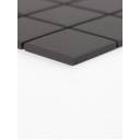 Carrelage mosaïque maille noire antidérapante 5x5 cm AB2204034