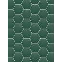 Sechseckige Fliese im Vintage-Design - matt mit grauem Muster - ME9507003