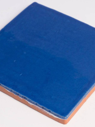 Carrelage craquelé bleu cobalt style artisanal 10x10cm PR0809029