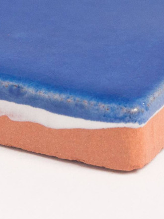 Carrelage craquelé bleu cobalt style artisanal 10x10cm PR0809029