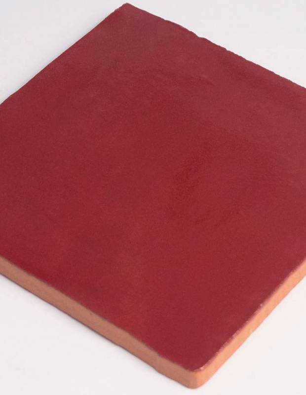 Wandfliese antik glänzend rot 10 × 10 cm - PR0809030