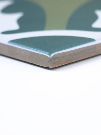 Fliese 20 × 20 geblümt Comptoir du Cérame