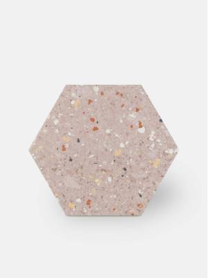 Carrelage hexagonal terrazzo rose - AG2208011