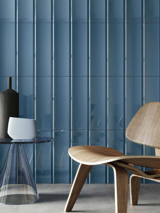 Faïence mural design bleue - AG2208013