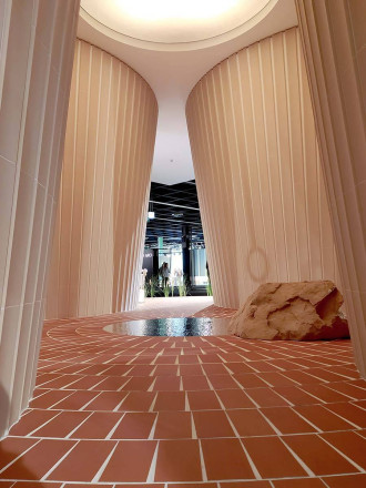 Faïence mural design aspect terre cuite - AG2208015