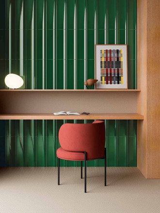 Faïence mural design verte - AG2208016