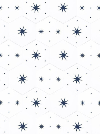 Carrelage hexagonal Etoile Blanche Antidérapant