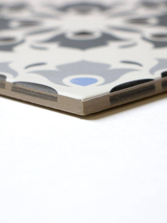 Carrelage flower point bleu MA20050021