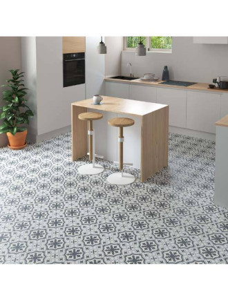 Carrelage imitation carreau de ciment motif bleu - Last Chance