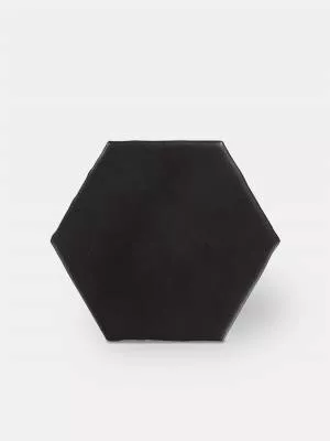 Fliese sechseckig matt schwarz 15 × 15 cm - HE0811007