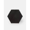 Sechskantfliese matt schwarz 15 x 15 cm - LC-HE0811007