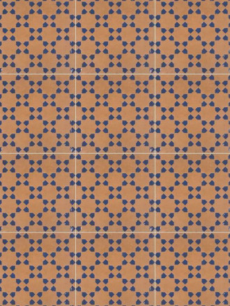 CARRELAGE TERRACOTA SOLEIL BLEU 15X15 - MA2303710