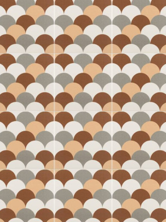 CARRELAGE ECAILLE ORANGE 15X15 CM - MA2303241