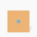 CABOCHON FLIESE BLAU UND GELB 4,6X4,6 CM - MA2303047