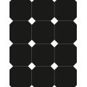UNI POUR CABOCHON BLACK 20X20 CM - MA2303066