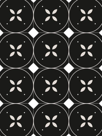 CARRELAGE DECOR FLEUR BLANCHE 20X20 CM - MA2303068