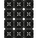 CARRELAGE DECOR FLEUR BLANCHE 20X20 CM - MA2303068