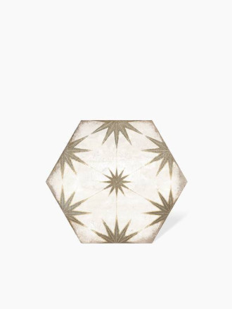 CARRELAGE TOMETTE ÉTOILÉE TAUPE 19.8X22.8 - MA2303276