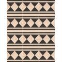 CARRELAGE DAMIER 14 22.5x22.5 CM- MA2303202
