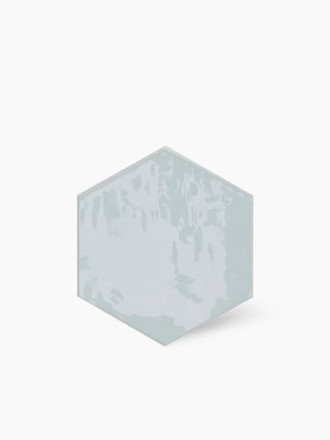 CARRELAGE ALVEOLE BLEU CIEL 10.8X12.4 CM - MA2303717