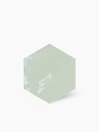 CARRELAGE ALVEOLE VERT 10.8X12.4 CM - MA2303719