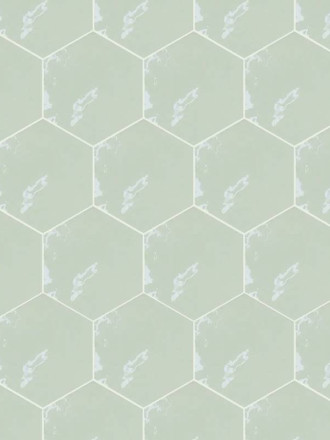 CARRELAGE ALVEOLE VERT 10.8X12.4 CM - MA2303719