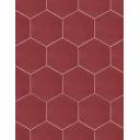 CARRELAGE ALVEOLE BORDEAUX 10.8X12.4 CM - MA2303720