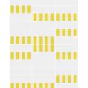 CARRELAGE CITRON RAYÉ 25X75 CM - MA2303763