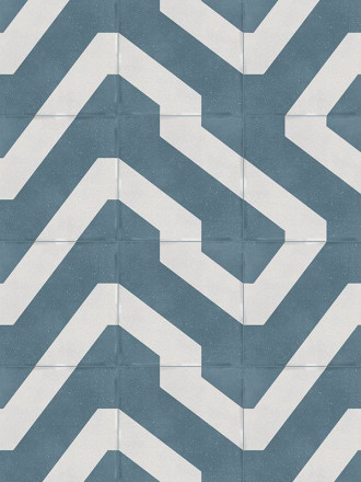 CARRELAGE SIGNAL BLEU 18.5X18.5 CM - MA2303773