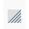 SIGNALFLIESE GESTREIFT WEISS BLAU 18.5X18.5 CM - MA2303776