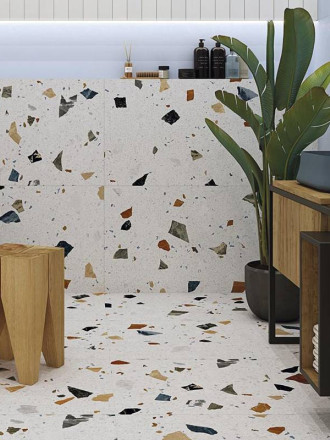 CARRELAGE TERRAZZO BLANCO CARRÉ 60X60 - MA2303364