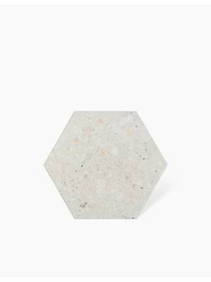 CARRELAGE TERRAZZO TOMETTE BLANC 25.8X29 CM - MA2303370