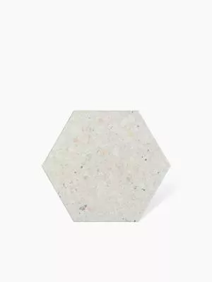 CARRELAGE TERRAZZO TOMETTE BLANC 25.8X29 CM - MA2303370