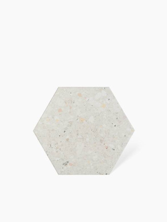 CARRELAGE TERRAZZO TOMETTE BLANC 25.8X29 CM - MA2303370
