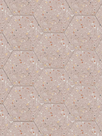 CARRELAGE TERRAZZO TOMETTE ROSE 25.8X29 CM - MA2303372