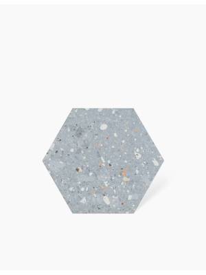 CARRELAGE TERRAZZO TOMETTE BLEU 25.8X29 CM - MA2303373