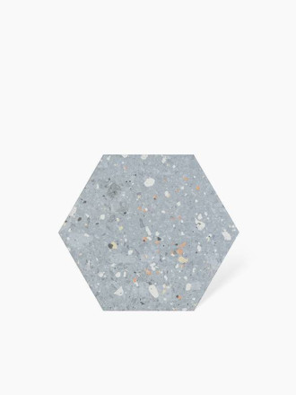 CARRELAGE TERRAZZO TOMETTE BLEU 25.8X29 CM - MA2303373