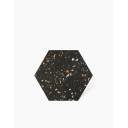 CARRELAGE TERRAZZO TOMETTE NOIR 25.8X29 CM - MA2303374