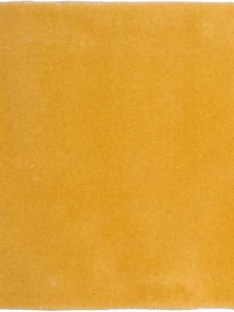 Faïence craquelée jaune miel style artisanal 10x10cm PR0809031