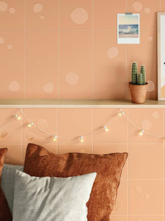 CARRELAGE BULLES TERRACOTA 20X40 CM - MA2303317