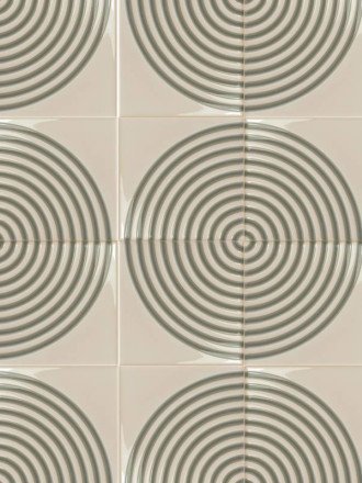 CARRELAGE ROUND MINT GREY 12.5 X 12.5CM - MA2303137