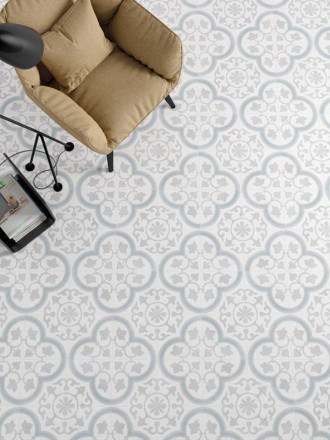 CARRELAGE EFFET CIMENT GRIS CLAIR 22.3X22.3 CM - MA2303325